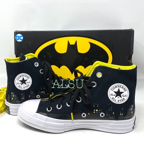 Converse x BATMAN Chuck 70 High Black Men Sneakers - Picture 4 of 8